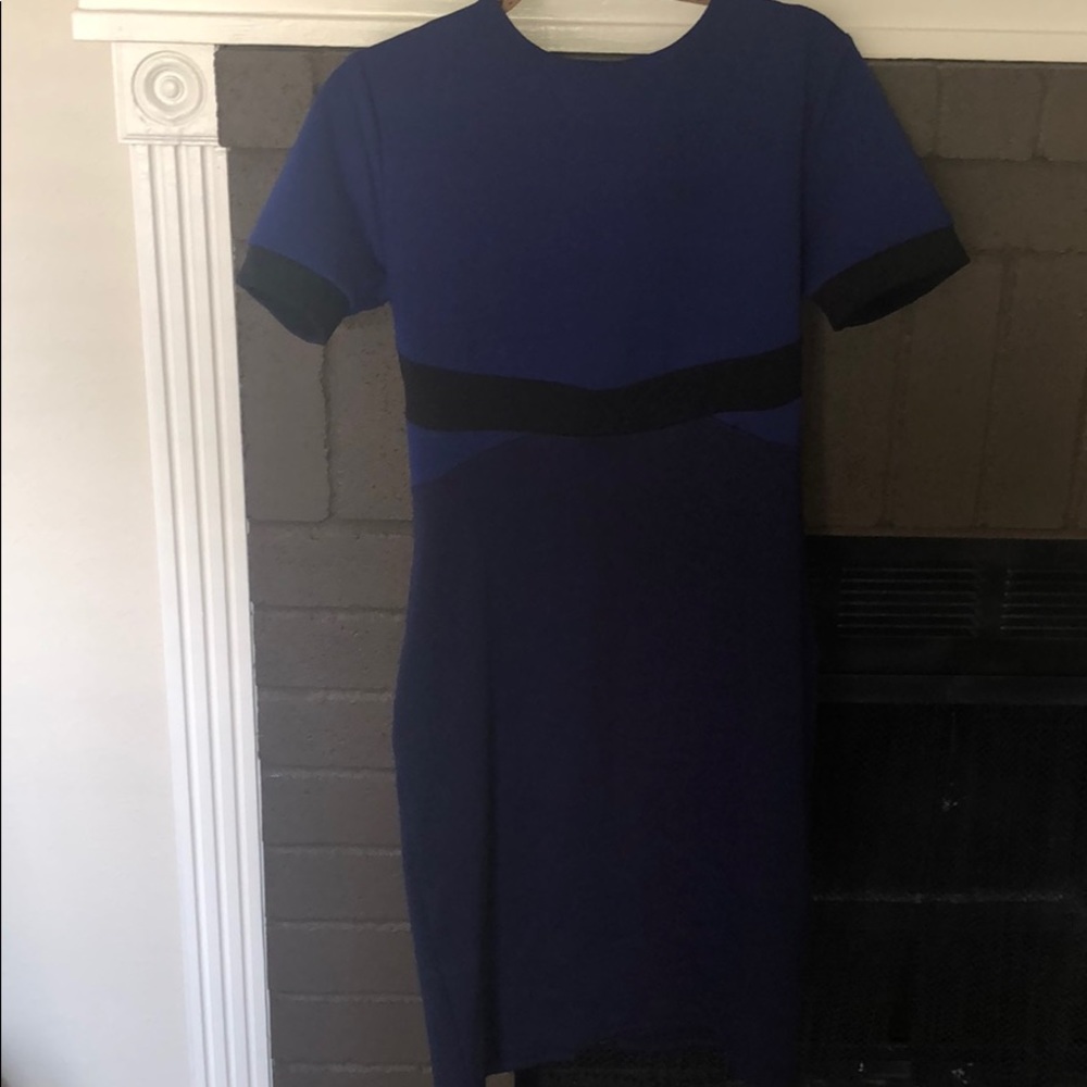 Brand new blue and black dress